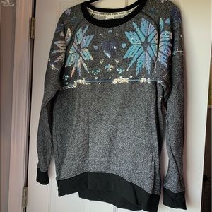 PINK Sequin Sweatshirt